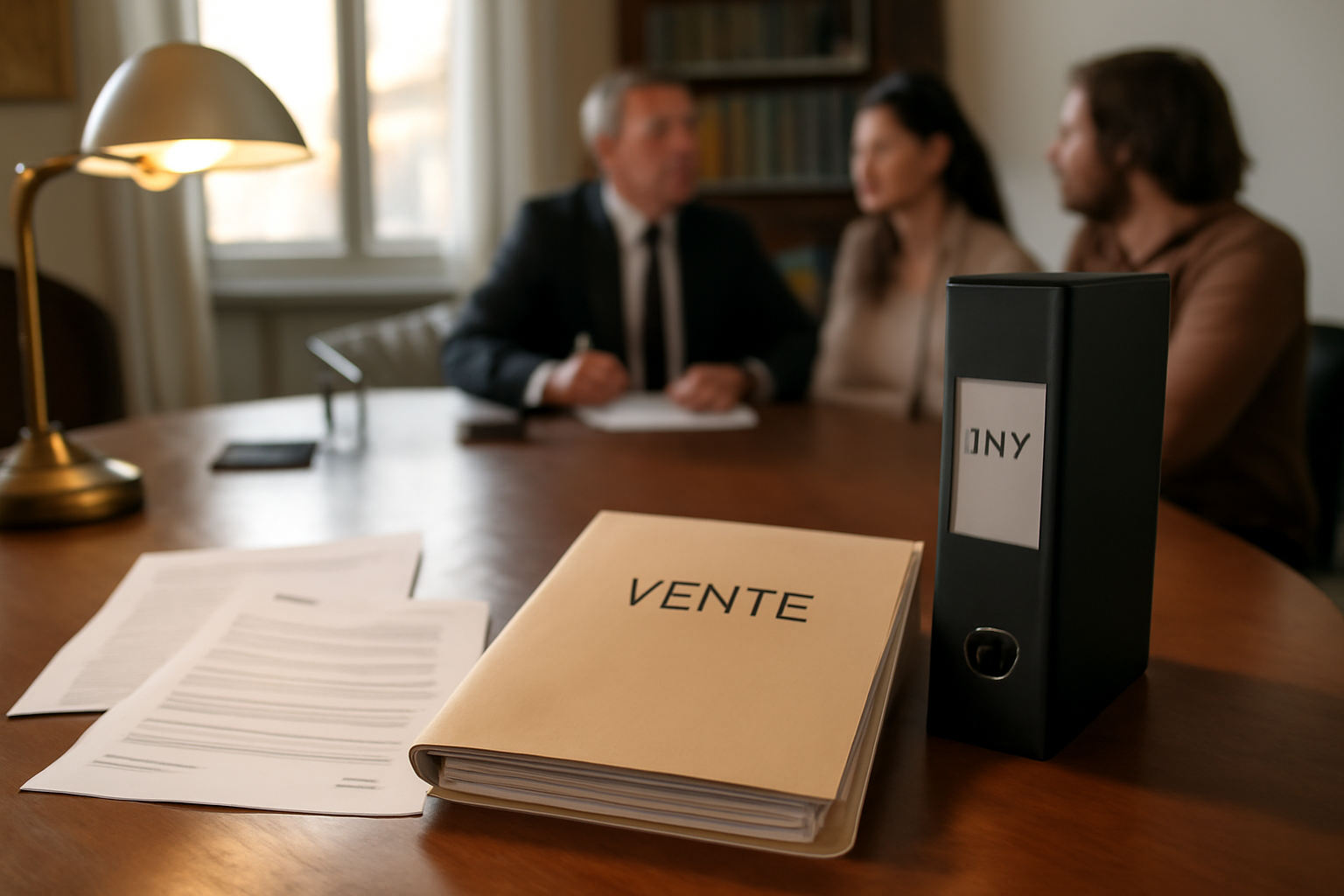 Astuce pour vendre avec un ptz : dossier de vente et documents PTZ sur une table